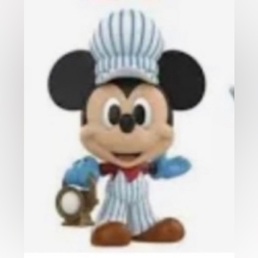 DISNEY THE TRUE ORIGINAL 90 YEARS MICKEY MOUSE VINYL FIGURE TRAIN CONDUCTOR
